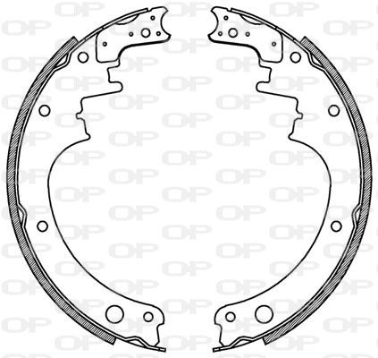 OPEN PARTS Комплект тормозных колодок BSA2072.00